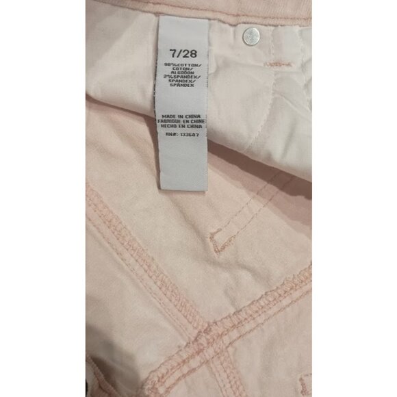 Women's Cord Shorts, Light Pink - Picture 3 of 4